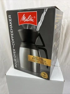 Melitta Pour-Over Coffee Brewer & Stainless Steel Carafe 60 oz Insulated - Picture 1 of 6