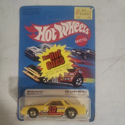 79/80 Hot Wheels неперфорированная Mirada Stocker Blackwall желтая с золотыми колесами HK - Изображение 1 из 4