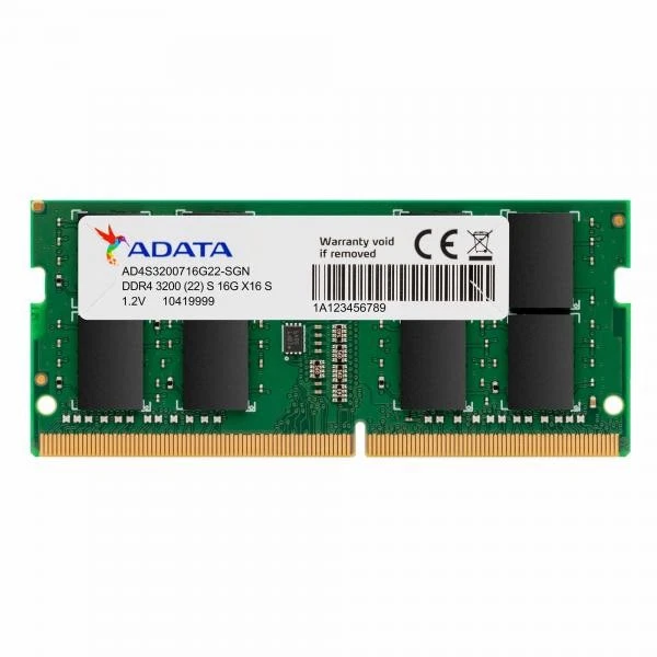ADATA AD4S32008G22-SGN MEMORIA RAM 8GB 3.200MHz TIPOLOGIA SO-DIMM TECNOLOGIA DDR - Immagine 1 di 1