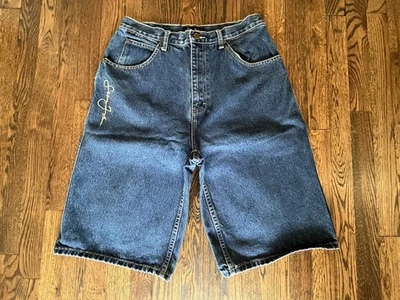 Pantalones Cortos Sean John Vintage Años 90 Y2K Para Hombre Talla 30 Azul Denim Sueltos Foto 1 de 4