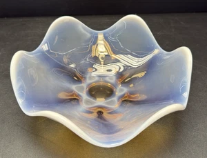 Duncan Miller Canterbury Blanco Opalescente Borde Festoneado Cuenco Decorativo - Imagen 1 de 7