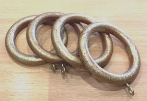 Hallis Museum Rings in Red Gold for a 35 mm pole pack of 4 - Picture 1 of 2