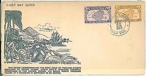 25515 - COSTA RICA - POSTAL HISTORY - FDC COVER 1935 : MAPS - Picture 1 of 1