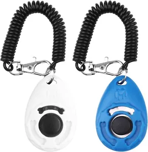 Dog Training Clicker Wrist Strap Pets Training Behavioral Cats Puppy Birds Horse - Picture 1 of 6