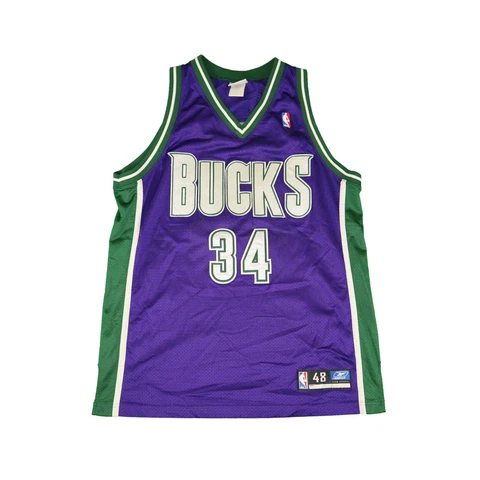 Vintage Ray Allen Milwaukee Bucks Authentic Reebok Jersey Cover
