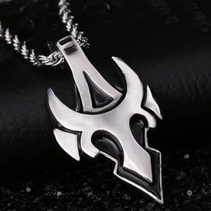 Solid Stainless Steel Men's Brushed Bull Head Pendant Necklace Charm Chain Gifts - Picture 1 of 10