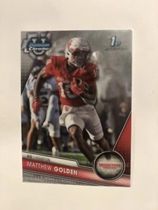 2023 Bowman U Chrome Base #88 Matthew Golden - Houston Green Bay - Picture 1 of 2