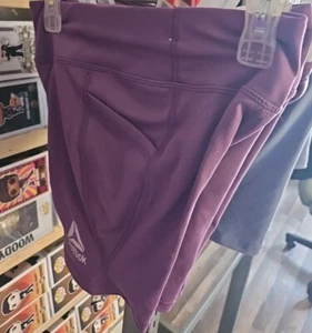 Girls Purple Reebok Bike Booty Athletic shorts size Medium 8 New Trl8#23 - Picture 1 of 7