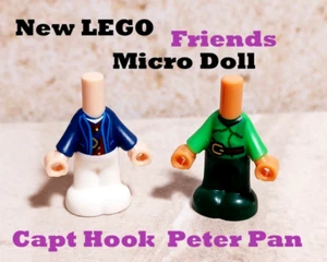 New LEGO MICRODOLL Friends Peter Pan Capt Cook Body Elf Costume Pirate Outfit - Picture 1 of 1