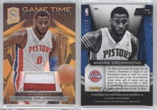 2013-14 Panini Spectra Game Time Materials Gold Prime /10 Andre Drummond #1