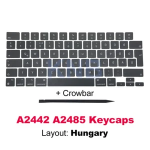 Nuevo A2442 A2485 Teclas Teclas Húngaras Para Macbook Pro M1 14" 16" Keycap Hungría - Imagen 1 de 4