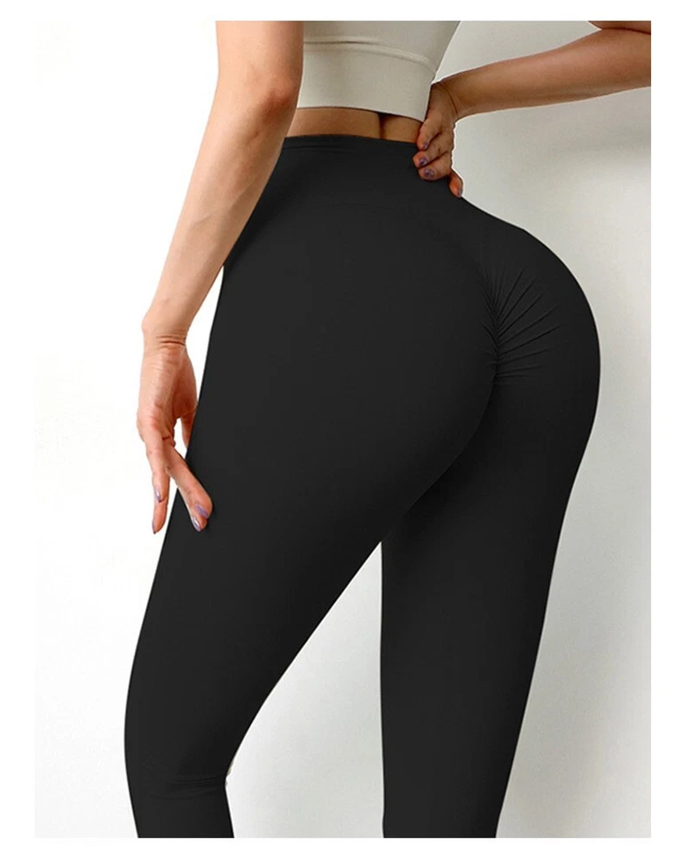 Gimnasio Leggings Pantalones Mujeres Levantamiento de glúteos Sin costuras Gimnasio Deporte Fitness Yoga Pantalones Entrenamiento Foto 1 de 1