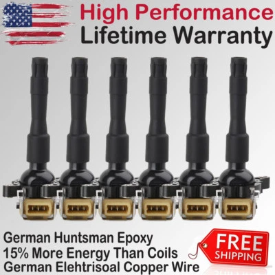 Bobina de encendido 6 piezas para BMW3 serie 5 2.3 2.5 2.8 3.0 740 850 M3M5X EBM321*6 IC1 Foto 1 de 4