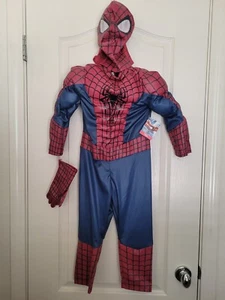 Disney The Amazing Spiderman 2 Costume/Cosplay Kids Size 4 *Missing one glove - Picture 1 of 8