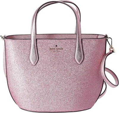 Сумка через плечо Kate Spade блестящая мерцающая MITTEN розовая праздничная - Изображение 1 из 4