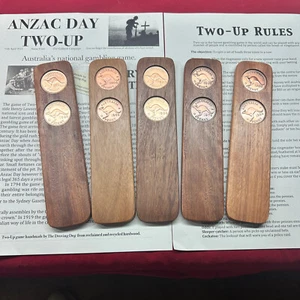 40th Birthday Gift Present. Two-Up Game. 1985 Australian Pennies. ANZAC Day 2UP - Picture 1 of 14