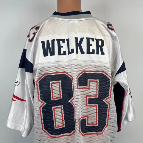 Reebok Wes Welker New England Patriots Road Replica Jersey NFL Football Size XL Cover