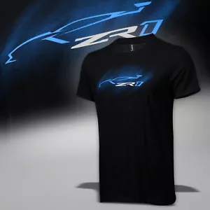 2014-2019 Corvette C7 Mens ZR1 Outline T-Shirt 637638 - Picture 1 of 5