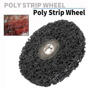 1Pc 100mm Poly Strip Disc Wheel Paint Rust Removal Clean 4'' For Angle Grinder - Picture 1 of 8