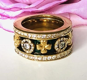 3 Piece Gold Tone Stainless Steel Ring Size Q - Imagen 1 de 4