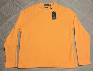 NWT $350 Polo Ralph Lauren 100% Cashmere Orange Sweater sz XXL - Picture 1 of 7