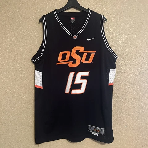 Oklahoma State OSU Cowboys Nike Elite #15 Basketball Jersey Stitched Size Large Cover