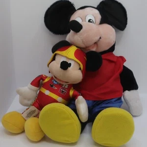Applause Mickey Mouse 14” Plush Toy Set Of 2 Vintage Great Condition - Picture 1 of 3