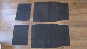 1989-1997 Ford Thunderbird Mercury Cougar Rubber Floor Mats Set Black 4-Piece - Picture 1 of 5
