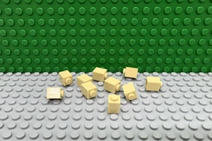 Lego 10 Tan 1x1 bloque de ladrillos NUEVO - Imagen 1 de 1
