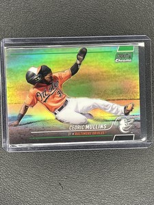 Cedric Mullins 2022 Topps Stadium Club Chrome Green #38/99 Baltimore Orioles