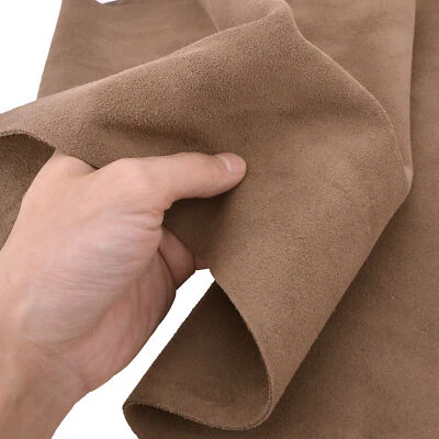 Leather Suede Cowhide Craft Sheet Skins 1.5-1.8mm Thick for Pouches, Bags - Image 1 of 4