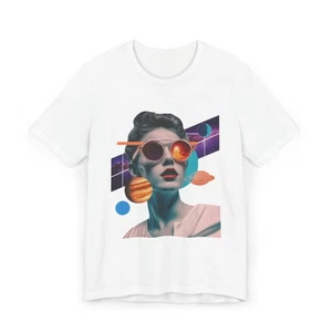 Retro Graphic Unisex T-Shirt, Positive Energy Tee, Casual Shirt, Mood Booster - Picture 1 of 7