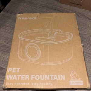 Fuente de Agua para Gatos Acero Inoxidable 108oz/3.2L, APAUK Fuente Automática para Mascotas Perro - Imagen 1 de 2