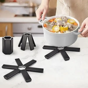 Pot Mat Dish Placemat Coaster Heat Resistant Hot Kitchen Trivet Holders Set Gift - Imagen 1 de 7