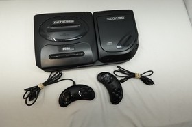 SEGA Sega CD Model 2 MK-4102A W/(2)CONTROLLERS **