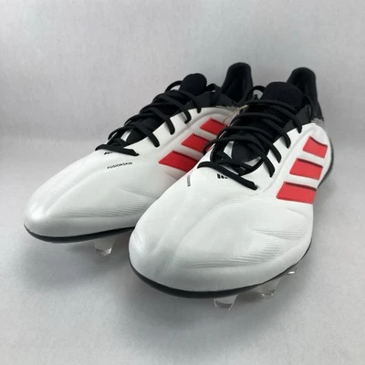Size 8 Adidas Copa Pure 3 Elite White Red Soccer Cleats Mens/ WMN 9 ID9037 NWT - Image 1 of 4