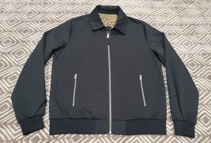 All Saints Jacket Men’s Medium Randall Jacket Ramskull Zip Cheetah Lined - Picture 1 of 9