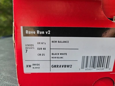 tênis rave run v2 novo infantil tamanho 7 novo equilíbrio - Imagem 1 de 4