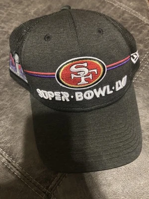 Sombrero de camionero negro neón ajustable del Super Bowl LVIII de los 49ers de San Francisco Foto 1 de 4