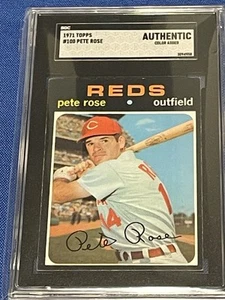 1971 Topps PETE ROSE Reds #100 SGC AUTHENTIC (Color Added) - Picture 1 of 2
