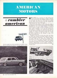 1964 RAMBLER AMERICAN ~ ORIGINAL NEW CAR PREVIEW ARTICLE / AD - Picture 1 of 1
