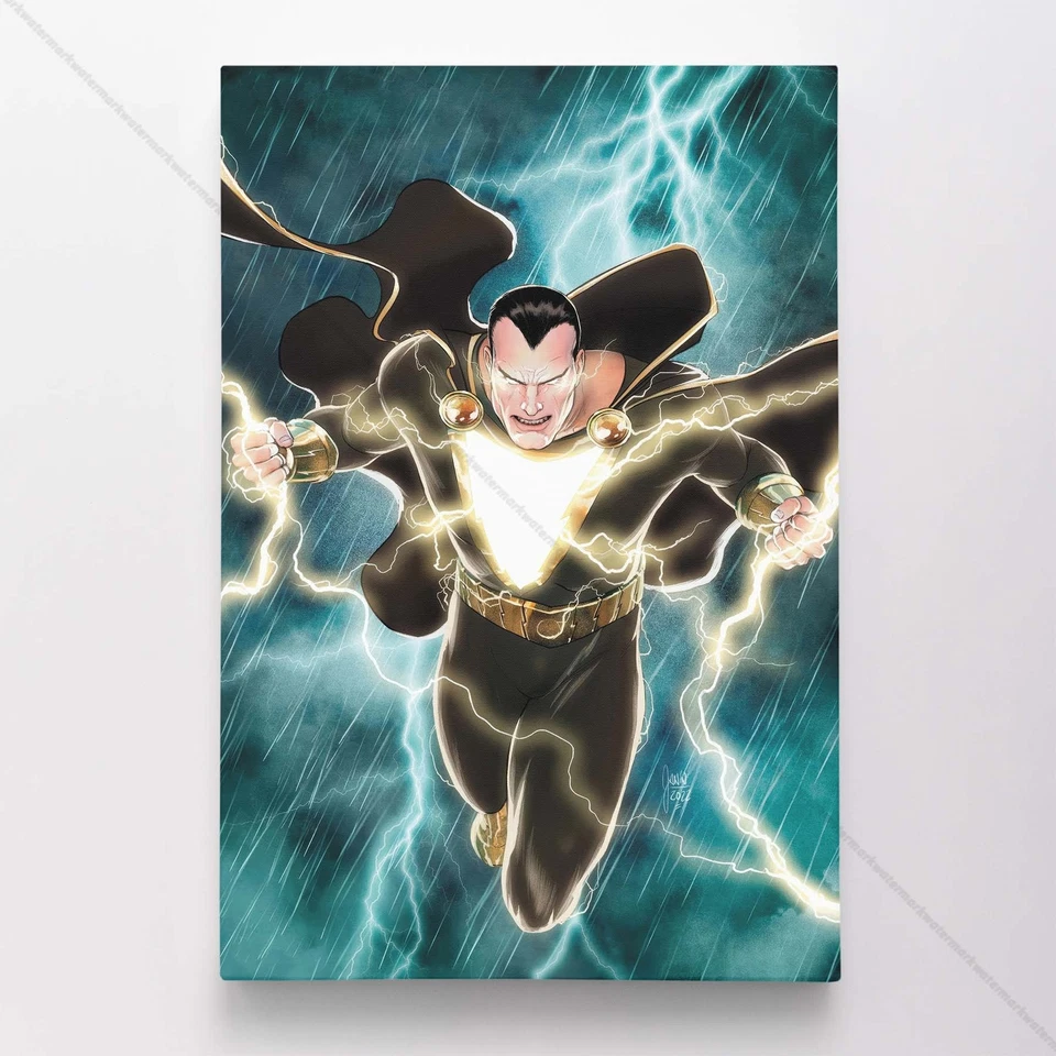 Impresión artística de portada de cómic de DC lienzo póster de Adam negro #13968 Foto 1 de 4