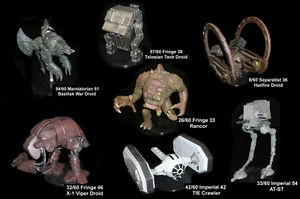Star Wars Miniatures RPG Game WOTC plastic toy soldiers game cards YOU CHOOSE - Picture 1 of 8