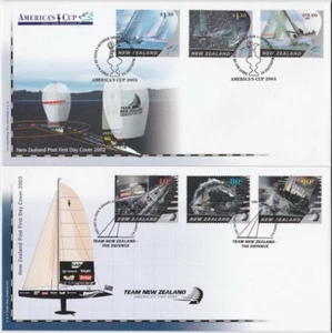 NEW ZEALAND 2002-3 America's Cup - 2 FDCs...................................V959 - Picture 1 of 1