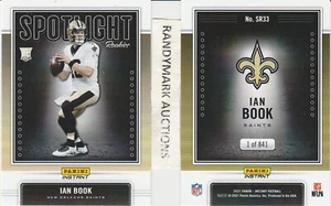 Ian Book NEW ORLEANS SAINTS 2021 PANINI INSTANT SPOTLIGHT ROOKIES SR33 x/841 - Picture 1 of 1