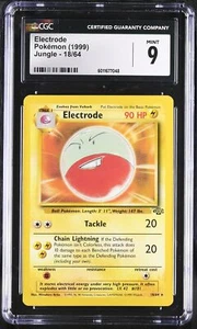 CGC 9 Electrode 1999 Jungle 18/64 Non-Holo Rare - Picture 1 of 2