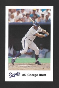 1991 Royals Team Issue/ Police/ KC Life GEORGE BRETT Raw - KC Royals - HOF