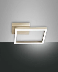 Bard applique plafoniera moderna LED quadrata dimmerabile oro opaco - Foto 1 di 1