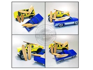 Tablas de surf de madera a escala 1:64 Diorama modelo coches fundidos a presión para hotwheels/matchbox - Imagen 1 de 8