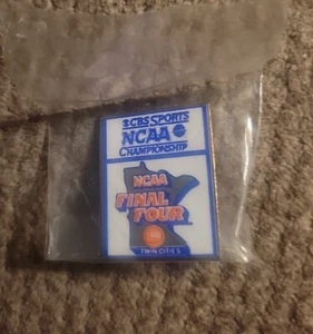NCAA Final Four 1992 CBS MEDIA Pin Duke Indiana Mich - Imagen 1 de 1